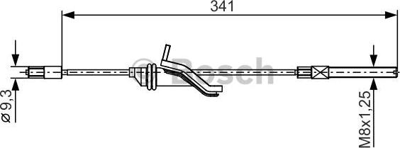 BOSCH 1 987 482 188 - Cablu, frana de parcare aaoparts.ro
