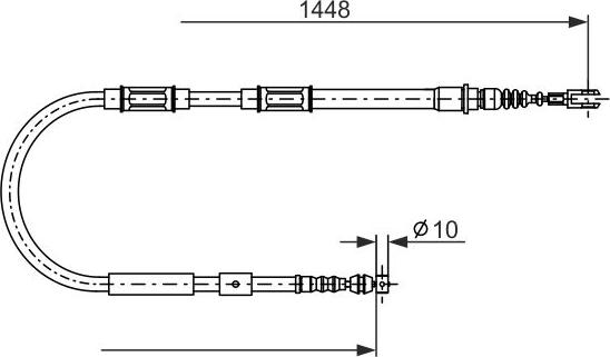 BOSCH 1 987 482 899 - Cablu, frana de parcare aaoparts.ro