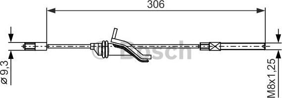 BOSCH 1 987 482 369 - Cablu, frana de parcare aaoparts.ro