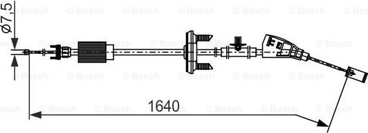 BOSCH 1 987 482 798 - Cablu, frana de parcare aaoparts.ro