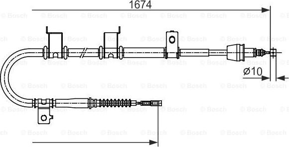 BOSCH 1 987 482 714 - Cablu, frana de parcare aaoparts.ro