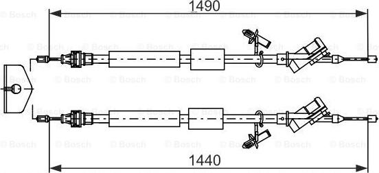 BOSCH 1 987 482 721 - Cablu, frana de parcare aaoparts.ro