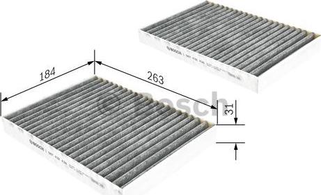 BOSCH 1 987 432 438 - Filtru, aer habitaclu aaoparts.ro