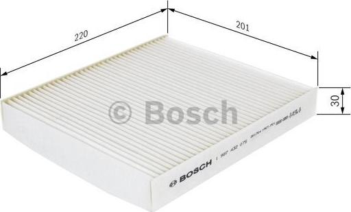 BOSCH 1 987 432 075 - Filtru, aer habitaclu aaoparts.ro