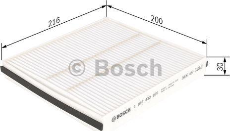 BOSCH 1 987 432 250 - Filtru, aer habitaclu aaoparts.ro