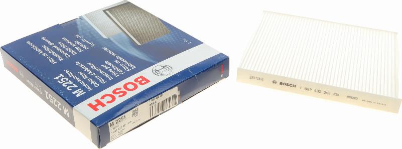 BOSCH 1 987 432 251 - Filtru, aer habitaclu aaoparts.ro