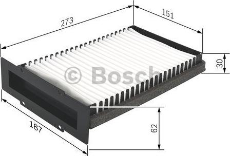 BOSCH 1 987 432 210 - Filtru, aer habitaclu aaoparts.ro