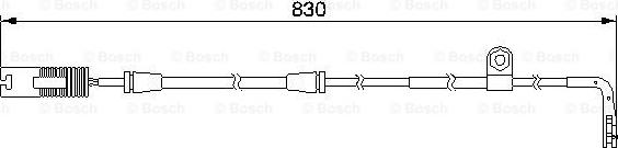 BOSCH 1 987 474 958 - Senzor de avertizare,uzura placute de frana aaoparts.ro