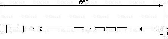 BOSCH 1 987 474 908 - Senzor de avertizare,uzura placute de frana aaoparts.ro