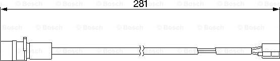 BOSCH 1 987 474 924 - Senzor de avertizare,uzura placute de frana aaoparts.ro