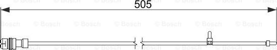 BOSCH 1 987 474 593 - Senzor de avertizare,uzura placute de frana aaoparts.ro