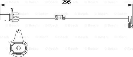 BOSCH 1 987 474 508 - Senzor de avertizare,uzura placute de frana aaoparts.ro