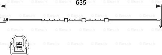 BOSCH 1 987 474 515 - Senzor de avertizare,uzura placute de frana aaoparts.ro