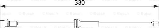 BOSCH 1 987 474 581 - Senzor de avertizare,uzura placute de frana aaoparts.ro