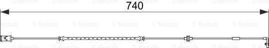 BOSCH 1 987 474 587 - Senzor de avertizare,uzura placute de frana aaoparts.ro