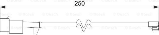 BOSCH 1 987 474 574 - Senzor de avertizare,uzura placute de frana aaoparts.ro