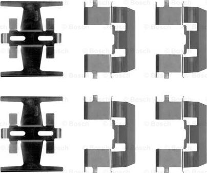 BOSCH 1 987 474 620 - Set accesorii, placute frana aaoparts.ro