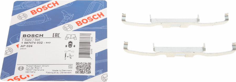 BOSCH 1 987 474 032 - Set accesorii, placute frana aaoparts.ro