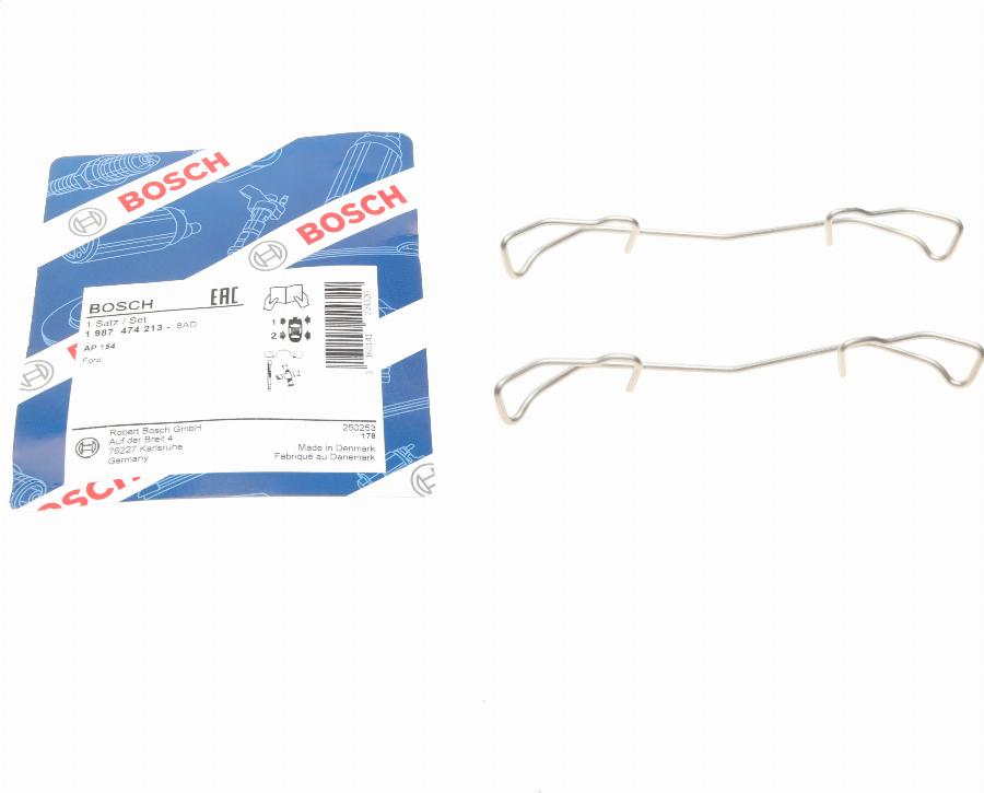 BOSCH 1 987 474 213 - Set accesorii, placute frana aaoparts.ro