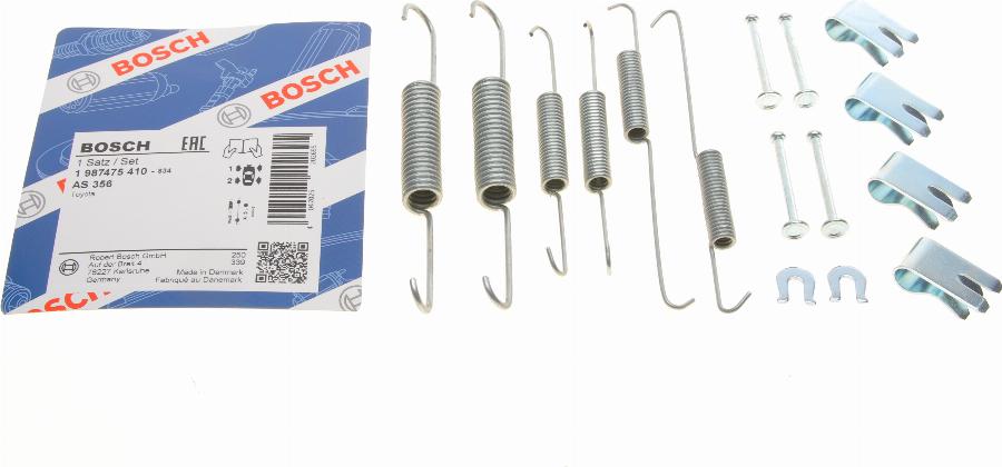 BOSCH 1 987 475 410 - Set accesorii, sabot de frana aaoparts.ro