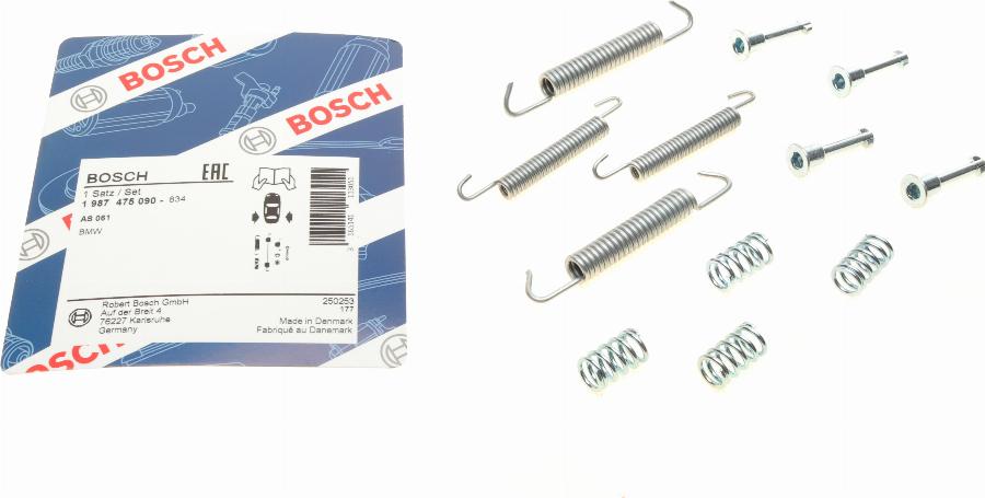 BOSCH 1 987 475 090 - Set accesorii, saboti frana parcare aaoparts.ro