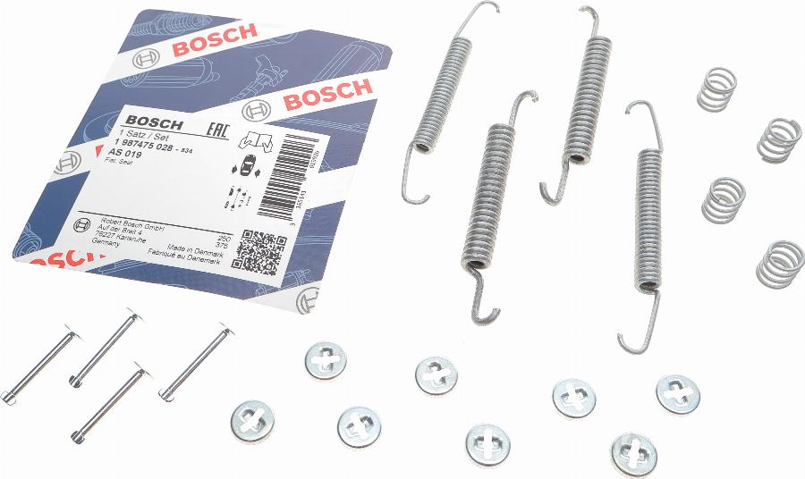 BOSCH 1 987 475 028 - Set accesorii, sabot de frana aaoparts.ro