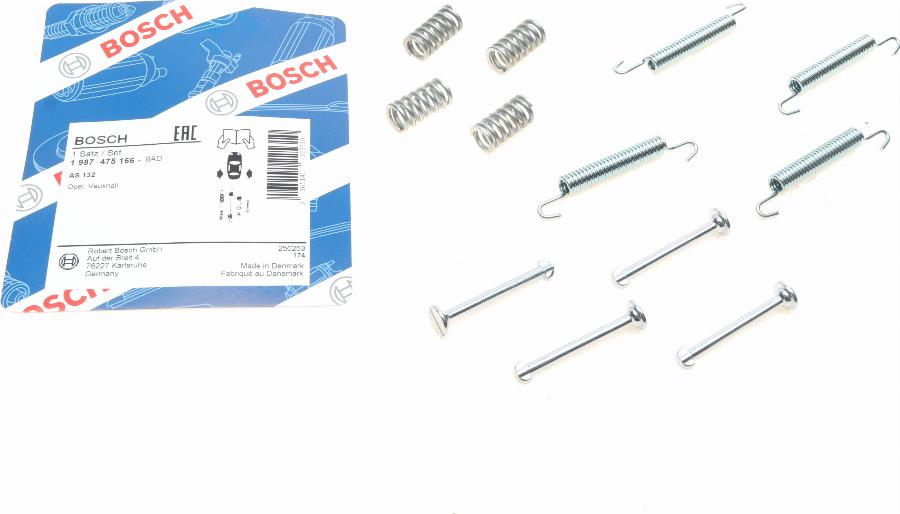 BOSCH 1 987 475 166 - Set accesorii, saboti frana parcare aaoparts.ro