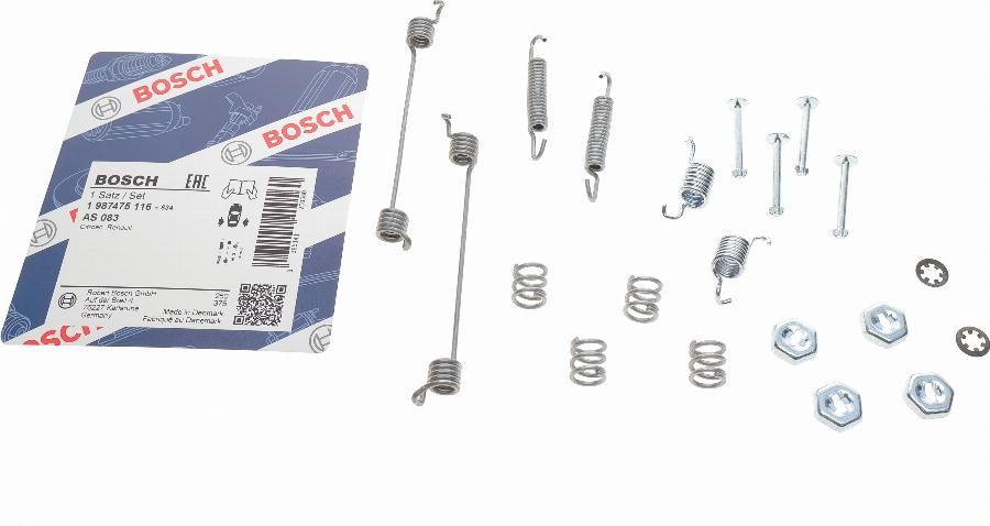 BOSCH 1 987 475 116 - Set accesorii, sabot de frana aaoparts.ro