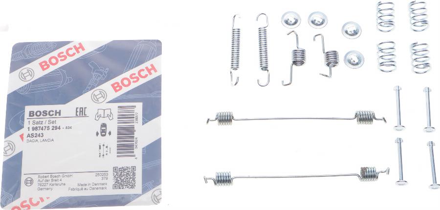 BOSCH 1 987 475 294 - Set accesorii, sabot de frana aaoparts.ro