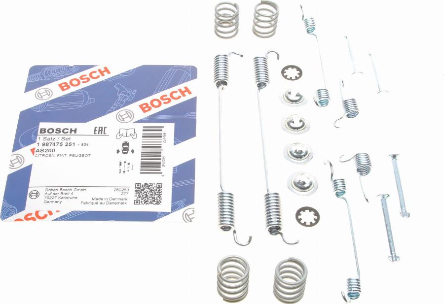 BOSCH 1 987 475 251 - Set accesorii, sabot de frana aaoparts.ro