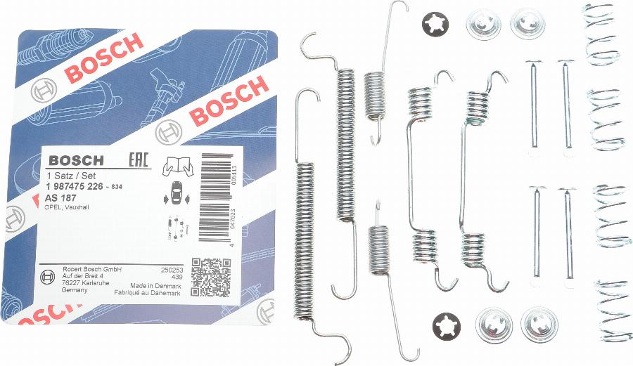 BOSCH 1 987 475 226 - Set accesorii, sabot de frana aaoparts.ro
