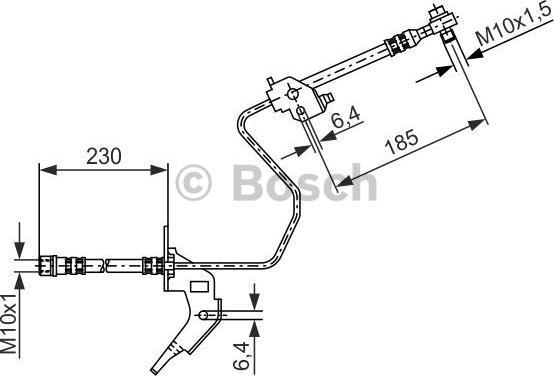 BOSCH 1 987 476 199 - Furtun frana aaoparts.ro