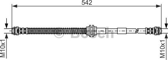 BOSCH 1 987 476 325 - Furtun frana aaoparts.ro