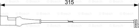 BOSCH 1 987 473 549 - Senzor de avertizare,uzura placute de frana aaoparts.ro