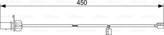 BOSCH 1 987 473 583 - Senzor de avertizare,uzura placute de frana aaoparts.ro