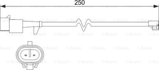 BOSCH 1 987 473 536 - Senzor de avertizare,uzura placute de frana aaoparts.ro