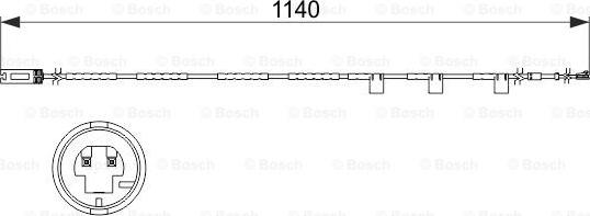 BOSCH 1 987 473 525 - Senzor de avertizare,uzura placute de frana aaoparts.ro