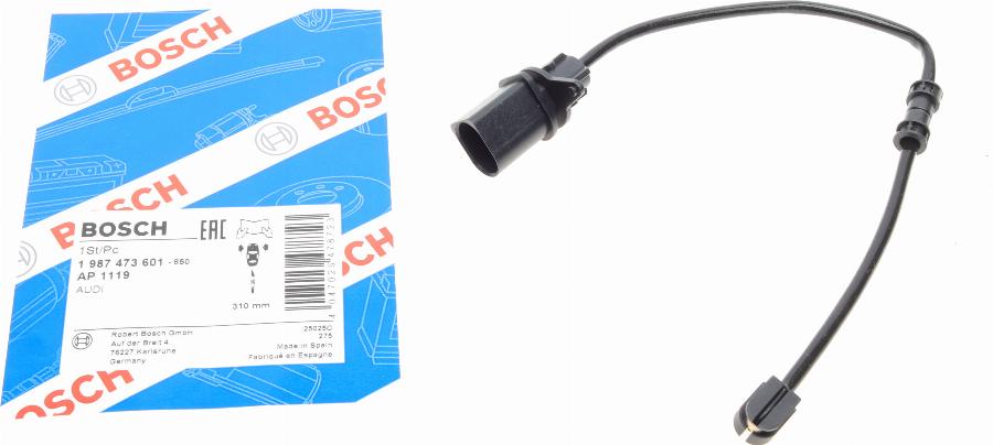 BOSCH 1 987 473 601 - Senzor de avertizare,uzura placute de frana aaoparts.ro