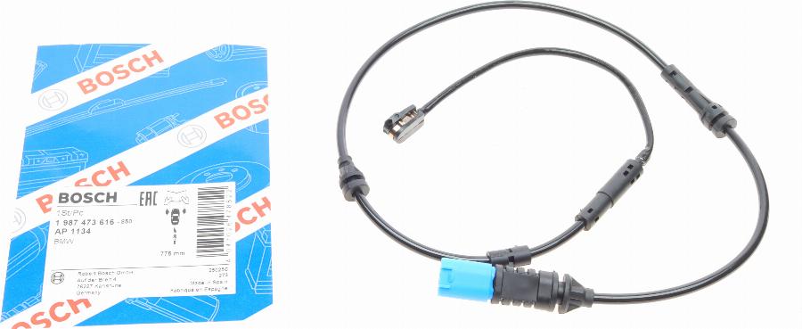 BOSCH 1 987 473 616 - Senzor de avertizare,uzura placute de frana aaoparts.ro