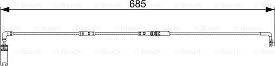 BOSCH 1 987 473 003 - Senzor de avertizare,uzura placute de frana aaoparts.ro