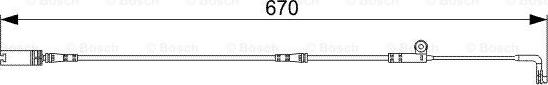 BOSCH 1 987 473 002 - Senzor de avertizare,uzura placute de frana aaoparts.ro