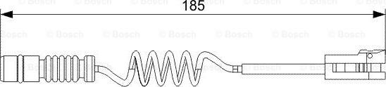 BOSCH 1 987 473 007 - Senzor de avertizare,uzura placute de frana aaoparts.ro