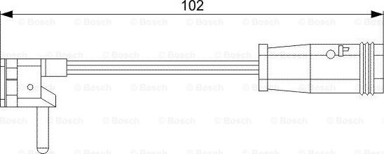 BOSCH 1 987 473 019 - Senzor de avertizare,uzura placute de frana aaoparts.ro