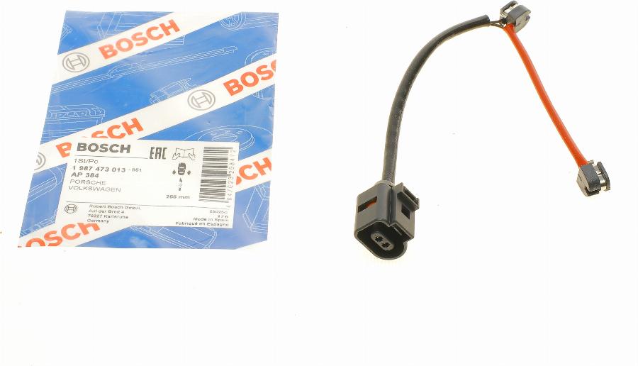 BOSCH 1 987 473 013 - Senzor de avertizare,uzura placute de frana aaoparts.ro