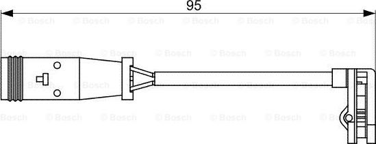 BOSCH 1 987 473 036 - Senzor de avertizare,uzura placute de frana aaoparts.ro