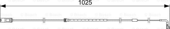 BOSCH 1 987 473 026 - Senzor de avertizare,uzura placute de frana aaoparts.ro