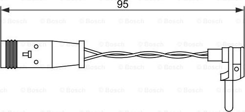 BOSCH 1 987 473 070 - Senzor de avertizare,uzura placute de frana aaoparts.ro