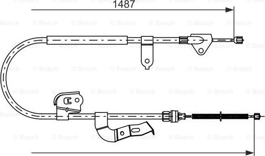 BOSCH 1 987 477 952 - Cablu, frana de parcare aaoparts.ro