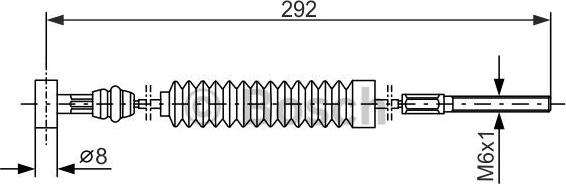 BOSCH 1 987 477 983 - Cablu, frana de parcare aaoparts.ro