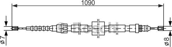 BOSCH 1 987 477 464 - Cablu, frana de parcare aaoparts.ro